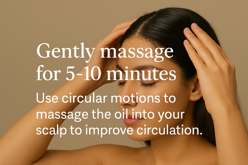 Gently massage for 5-10 minutes